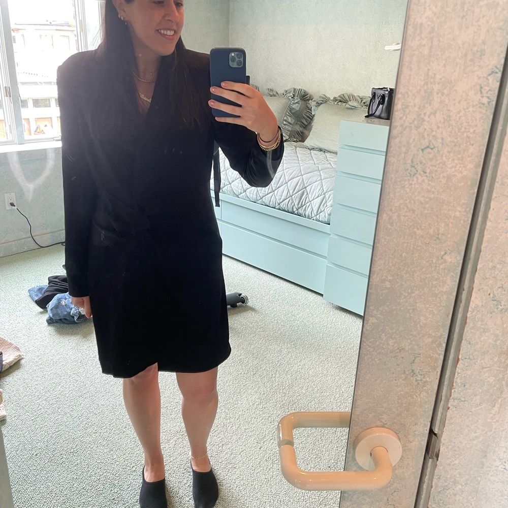 Halston Paris satin blazer dress - Picture 4 of 7